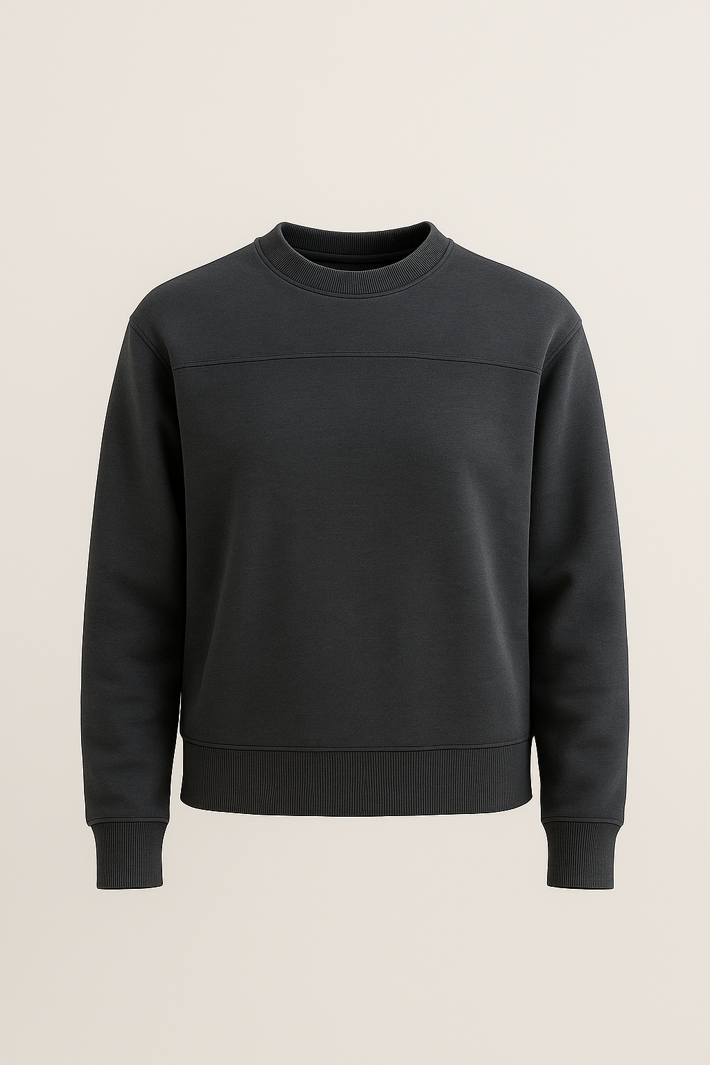 Washed Black Sweatshirt / Terry Sweatshirt / Casual Wear