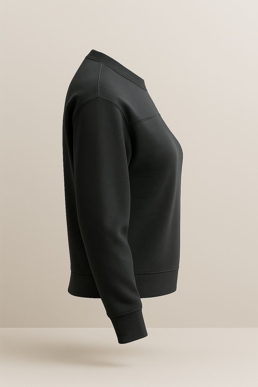 Washed Black Sweatshirt / Terry Sweatshirt / Casual Wear