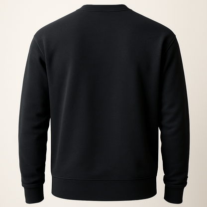 Washed Black Sweatshirt / Terry Sweatshirt / Casual Wear